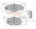 Sada brzdových destiček, kotoučová brzda METZGER 1170217