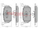 Sada brzdových destiček, kotoučová brzda METZGER AUTOTEILE 1170925