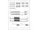 Sada příslušenství, brzdové čelisti TRISCAN 8105 152553
