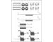 Sada příslušenství, brzdové čelisti TRISCAN 8105 292517