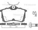 Sada brzdových destiček, kotoučová brzda TRISCAN 8110 40006