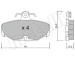 Sada brzdových destiček, kotoučová brzda METELLI 22-0095-2