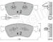 Sada brzdových destiček, kotoučová brzda METELLI 22-0662-0