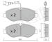 Sada brzdových destiček, kotoučová brzda METELLI 22-0671-4