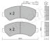 Sada brzdových destiček, kotoučová brzda METELLI 22-0709-2