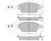 Sada brzdových destiček, kotoučová brzda METELLI 22-1017-0