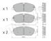 Sada brzdových destiček, kotoučová brzda METELLI 22-1094-0