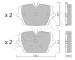 Sada brzdových destiček, kotoučová brzda METELLI 22-1407-0