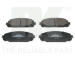 Sada brzdových destiček, kotoučová brzda NK 229343