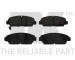 Sada brzdových destiček, kotoučová brzda NK 229979
