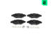 Sada brzdových destiček, kotoučová brzda OPTIMAL BP-64320
