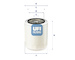 Hydraulický filtr, automatická převodovka UFI 80.059.00