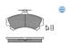Sada brzdových destiček, kotoučová brzda MEYLE 025 219 2017
