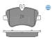 Sada brzdových destiček, kotoučová brzda MEYLE 025 231 4419
