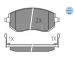 Sada brzdových destiček, kotoučová brzda MEYLE 025 238 6517/W