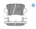 Sada brzdových destiček, kotoučová brzda MEYLE 025 240 8615/W
