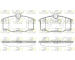 Sada brzdových destiček, kotoučová brzda ROADHOUSE 2846.20