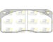 Sada brzdových destiček, kotoučová brzda ROADHOUSE JSX 2278.00