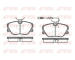 Sada brzdových destiček, kotoučová brzda REMSA 0189.02