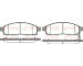 Sada brzdových destiček, kotoučová brzda REMSA 1242.00