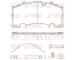 Sada brzdových destiček, kotoučová brzda REMSA JCA 1555.80
