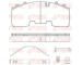 Sada brzdových destiček, kotoučová brzda REMSA JCA 1556.80