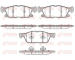 Sada brzdových destiček, kotoučová brzda REMSA 1657.02