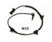 Snímač, počet otáček kol JAPANPARTS ABS-W23