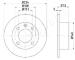 Brzdový kotúč JAPANPARTS DP-0614