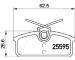 Sada brzdových platničiek kotúčovej brzdy JAPANPARTS PP-0705AF