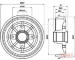 Brzdový bubon JAPANPARTS TA-0609C