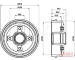 Brzdový bubon JAPANPARTS TA-0612C