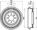 Brzdový bubon JAPANPARTS TA-0703