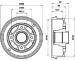 Brzdový bubon JAPANPARTS TA-0707