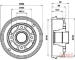 Brzdový bubon JAPANPARTS TA-0707C