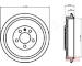 Brzdový bubon JAPANPARTS TA-0906C