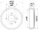 Brzdový bubon JAPANPARTS TA-0912