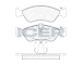 Sada brzdových destiček, kotoučová brzda ICER 181152