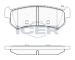 Sada brzdových destiček, kotoučová brzda ICER 181727