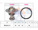 Termostat, chladivo FACET 7.8413