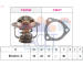 Termostat, chladivo FACET 7.8453