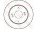 Brzdový kotouč TRW DF3018