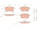 Sada brzdových destiček, kotoučová brzda TRW GDB1668