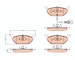 Sada brzdových destiček, kotoučová brzda TRW GDB2108
