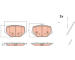 Sada brzdových destiček, kotoučová brzda TRW GDB2470