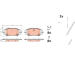 Sada brzdových destiček, kotoučová brzda TRW GDB2478