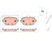 Sada brzdových destiček, kotoučová brzda TRW GDB2506