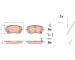 Sada brzdových destiček, kotoučová brzda TRW GDB2551