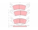 Sada brzdových destiček, kotoučová brzda TRW GDB290