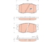 Sada brzdových destiček, kotoučová brzda TRW GDB3420